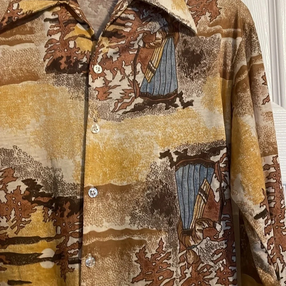 Kmart men’s vintage long sleeve button down shirt size small - Picture 5 of 7